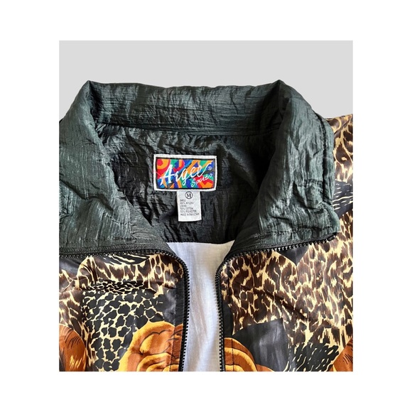 Vintage Bomber Jacket Floral Animal Print - Picture 2 of 11